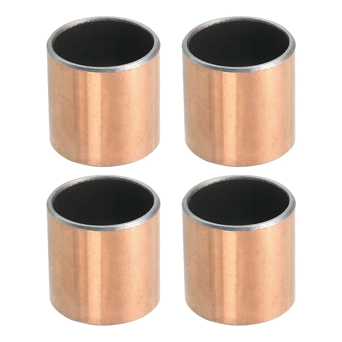 uxcell 4 Pcs Sleeve Bearing 7/8" Bore x 1" OD x Length 7/8"x1"x1", Brass