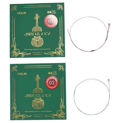 Violin Strings 4/4 Full Set, Silver