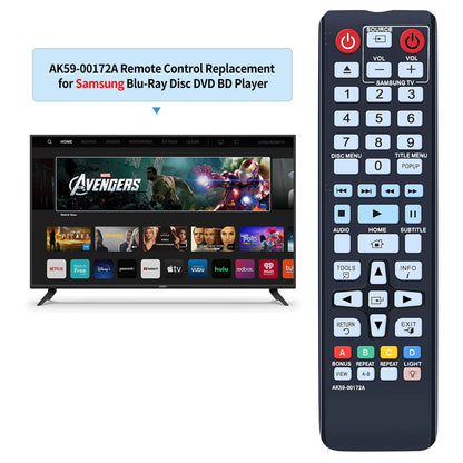 AK59-00172A Remote Control For Samsung DVD Disc Player BD-F5700 BD-J5100