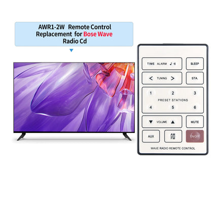 Replacement Remote Control For Bose Wave Radio AWR1-2W AWR1-1W AWR113 White