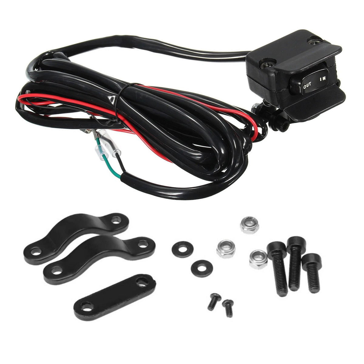 10ft Control Wire Cable for ATV UTV Winch Rocker Switch Handlebar System Kit