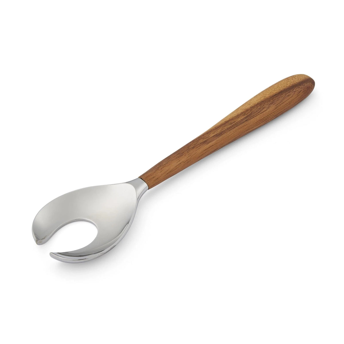 nambe Curvo Serving Fork | 13 Inch 1.2" H x 3.9" L x W, Brown