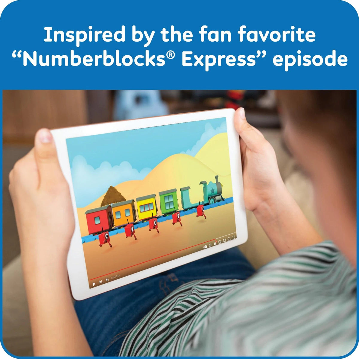 hand2mind Numberblocks Express Train MathLink Cubes Medium, Multicolor