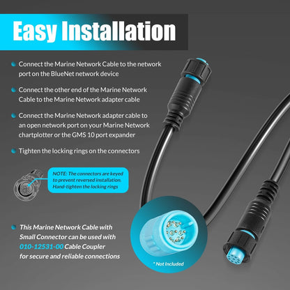 010-12528-30 Marine Network Cable 6.5 ft./2 m, Small Connector, ft. / 2 m