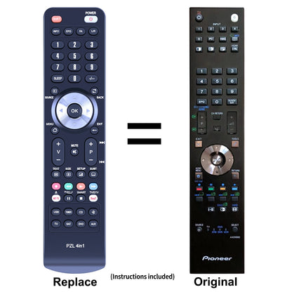 AXD1562 AXD1564 Replacement Remote Control For Pioneer KRP-500A KRP-600A