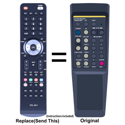 Remote Control For NAD NAD7100, NAD1600, 7100, 7400, 1700, NAD1700