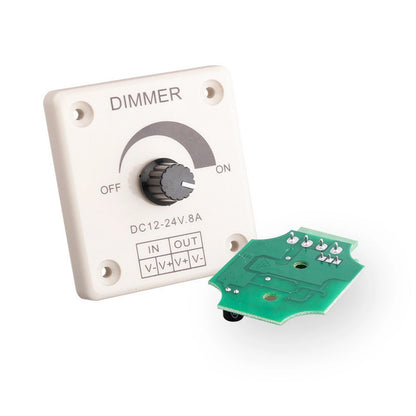 DC 12V 24V LED Dimmer Switch 8A Brightness Controller For LED Strip Light Lamp D