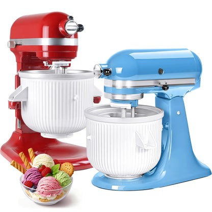 Ice Cream Maker Attachment for KitchenAid Stand Mixer, Compatible with...