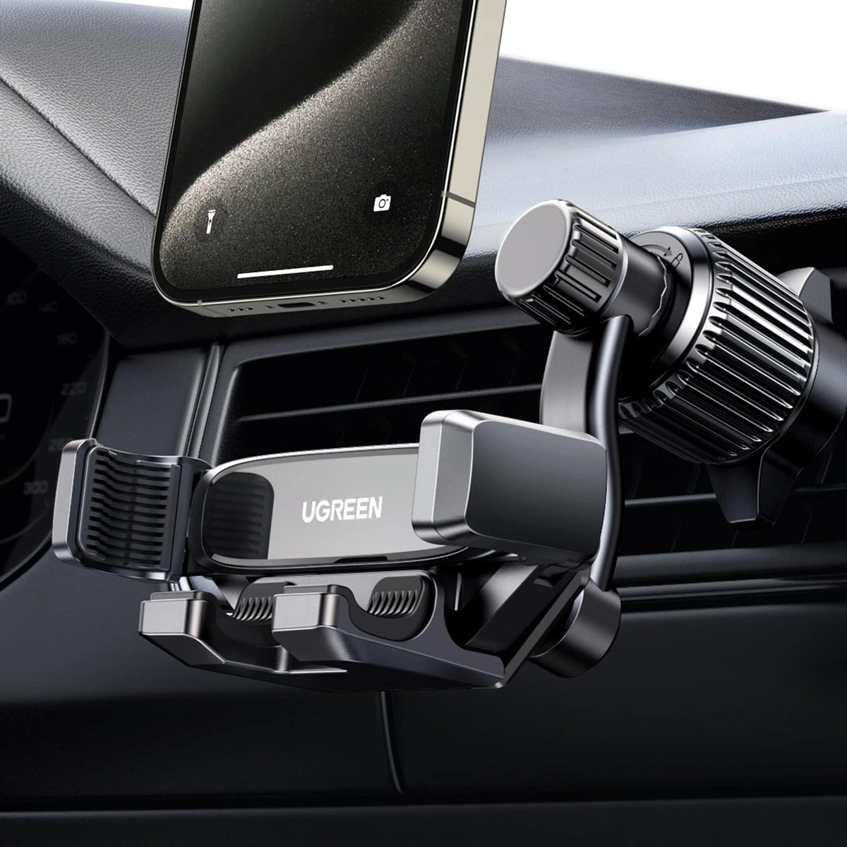 UGREEN Car Phone Holder Vent Mount, Never 4.7" to 7.2 inches, Black