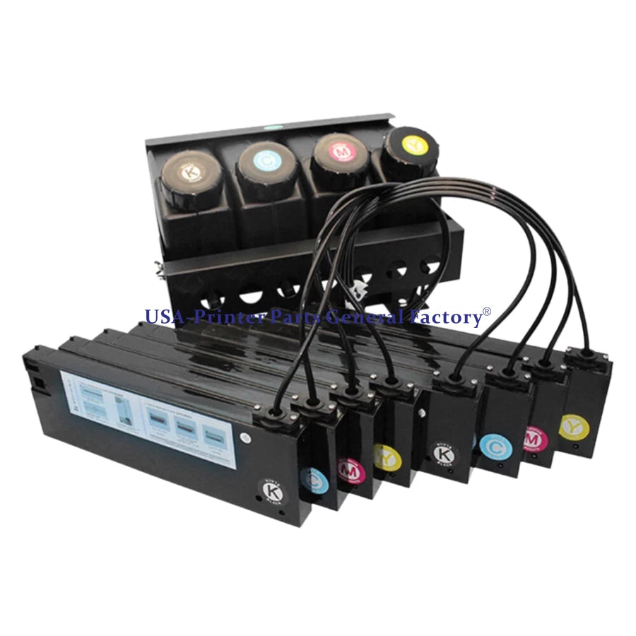 Fit For Roland LEJ-640 UV Mimaki Printer 4 x 8 UV Bulk Ink Supply System CISS