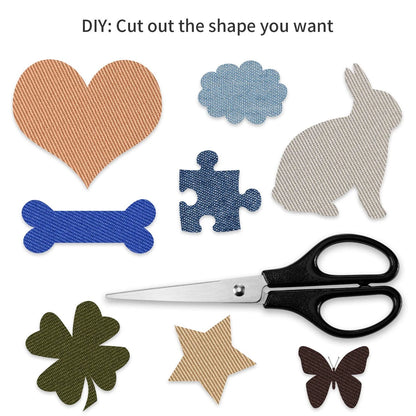 Tatuo 30 Pieces Iron on Patches for Clothing 4.9 x 3.7 Inches, Classic Colors