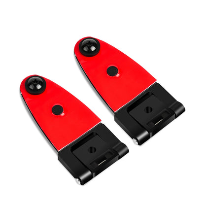 2 All Glass Rear Door Hinges with Hardware 103528-100XL/100LE for LEER Truck Cap