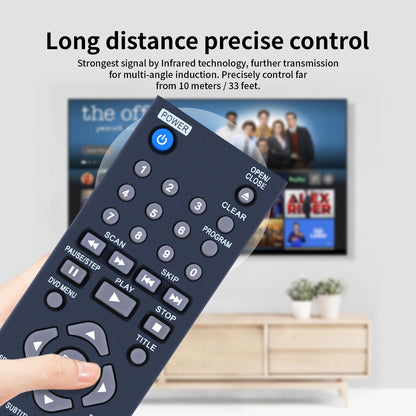 AKB33659510 Remote Control For LG DVD Player DP122 DP520 DP522 DVX480 DV480