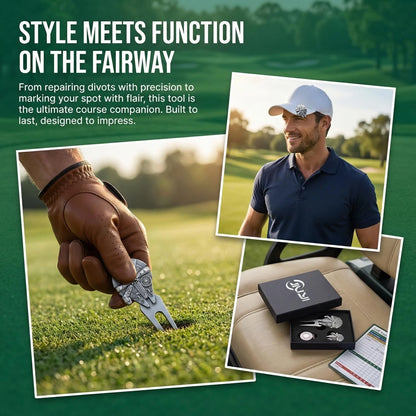 JIUYIBC Golf Divot Tool with Ball Marker Set