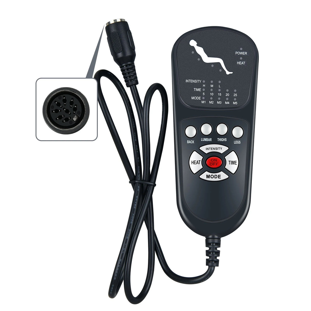 8 Pin Massage Function Remote Handset Controller for Recliner Chair