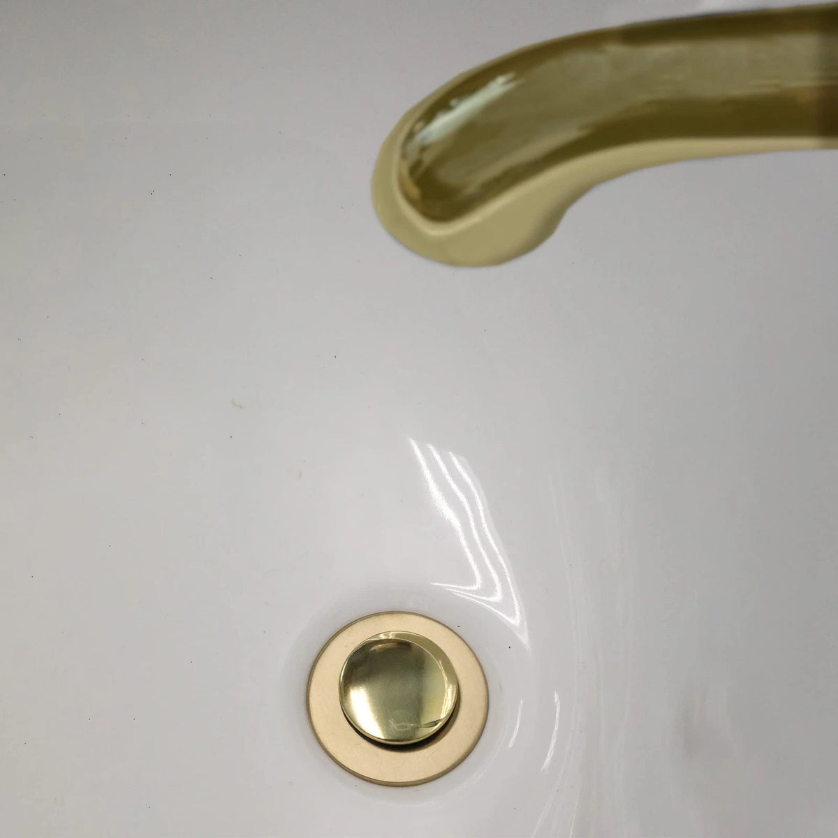 Bathroom Sink Pop-up Stopper Replacement 1 Count (Pack of 1), Polished Brass