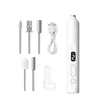 Manicure Pedicure Kit Cordless Nail Drill Dust Cover 13800RPM For Thick Nails