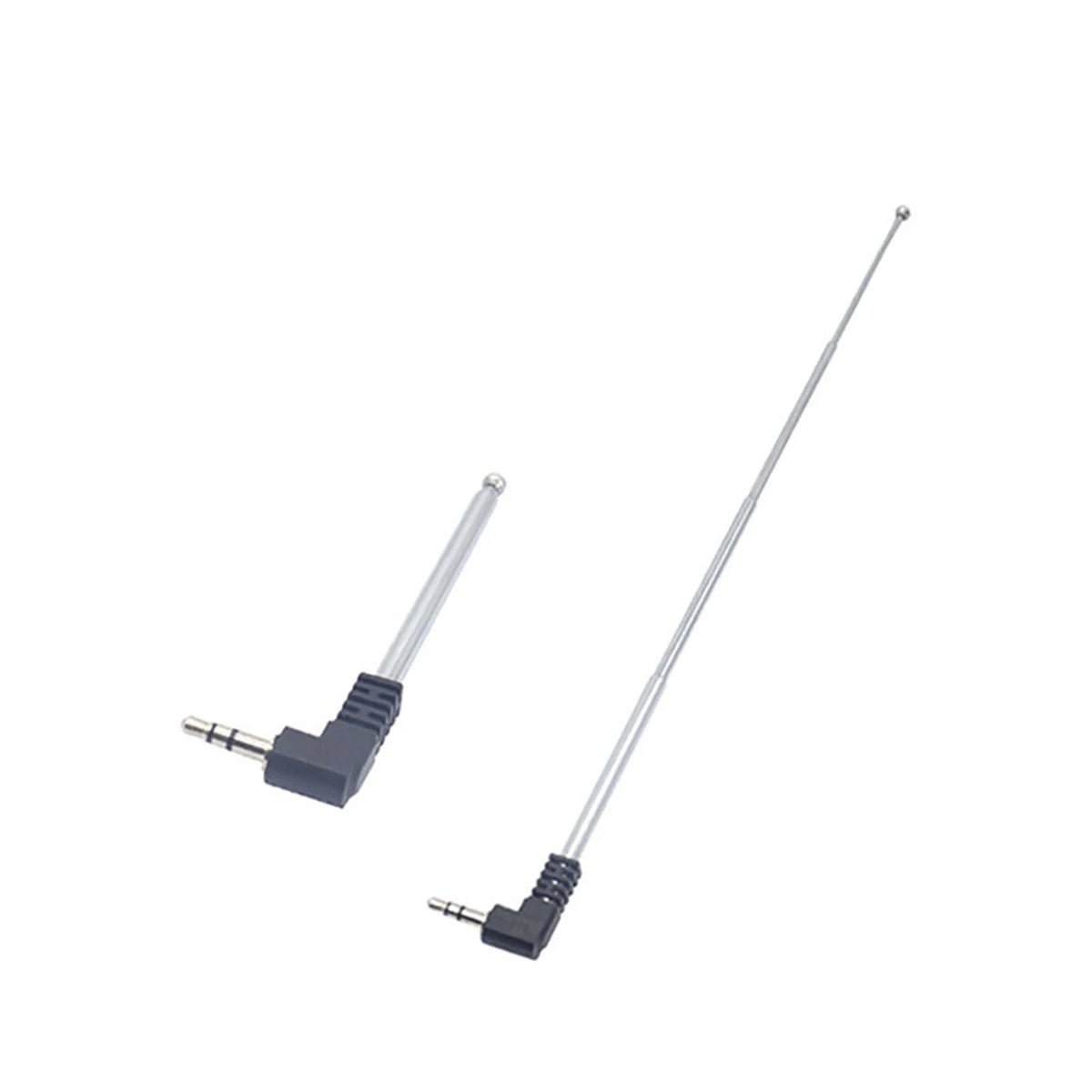 2PCS  3.5mm FM Radio Telescopic Antenna for Mobile Phone Radio Speaker