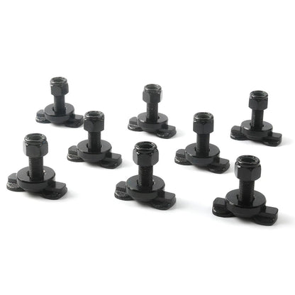 8 Pcs L-Track Double Lug Threaded Stud Nut Fitting Tie Down|  with L Track R