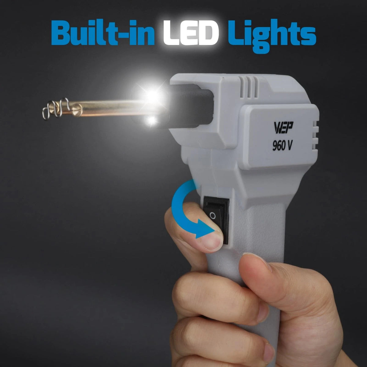 WEP 960-V Grey Plastic Welder Kit 110V with LED Lights 200 Hot