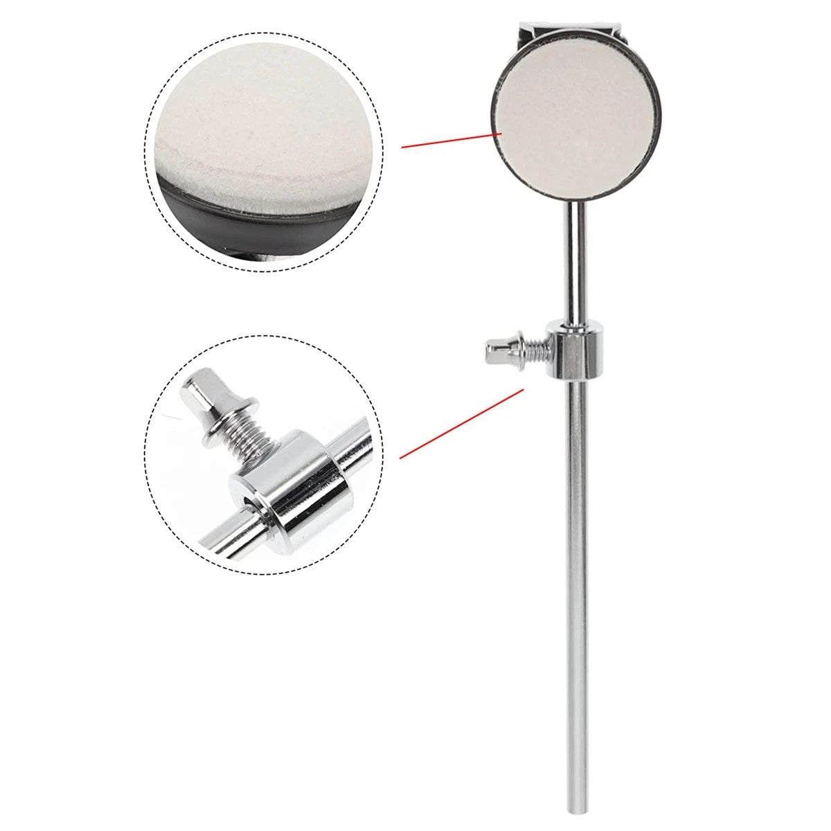 Practical Percussion Felt Bass Drum Beater Jazz Drum Pedal Hammer Musical Tool