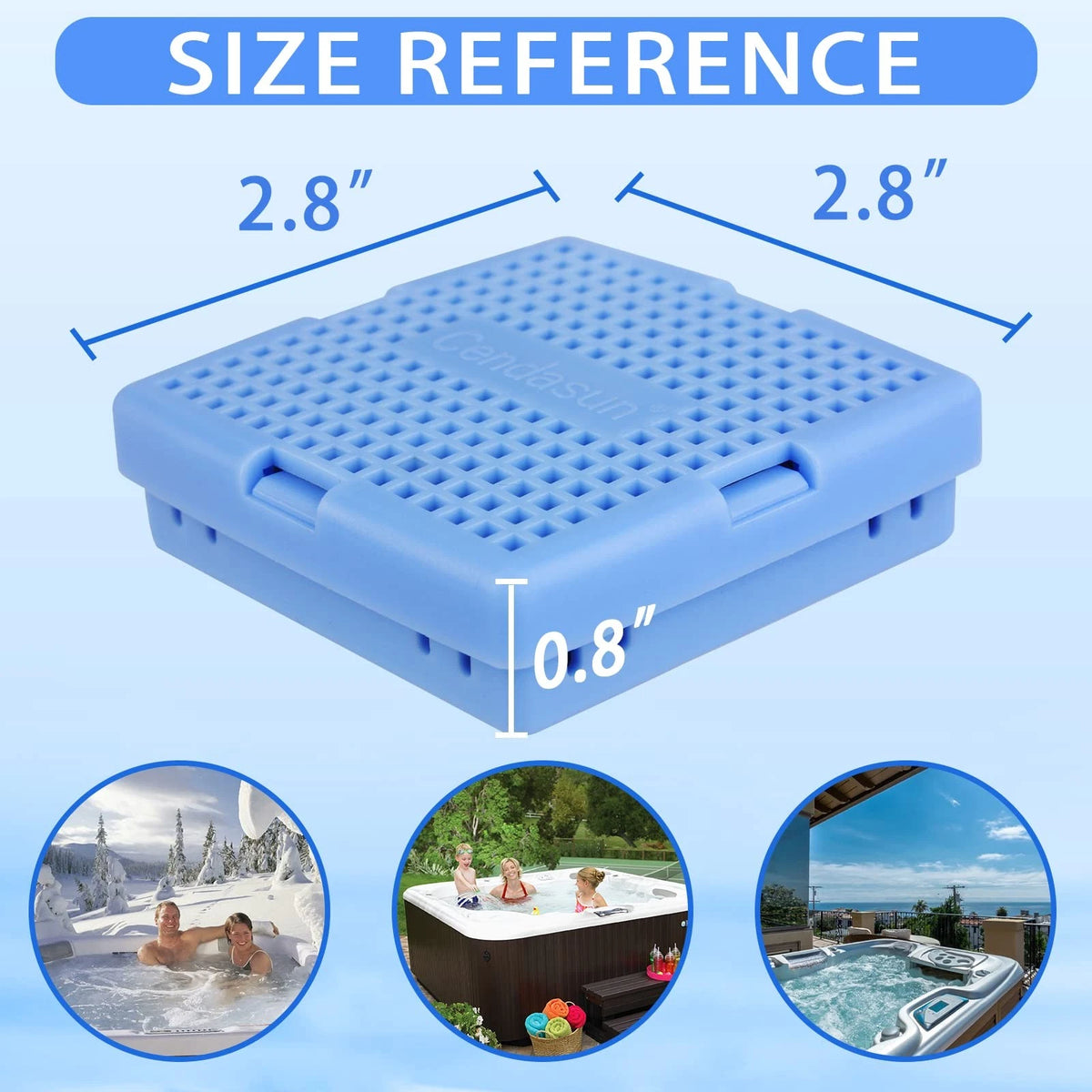 Hot Tub Mineral Cartridge, Silver Ion Freshwater Salt System 1 - Pack