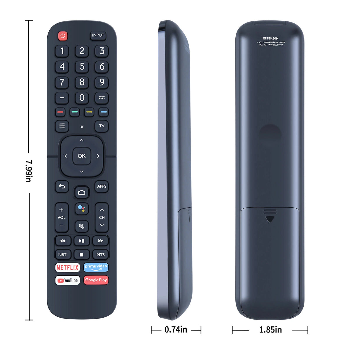 ERF2G60H ERF2K60H ERF2A60 Remote Control For Hisense TV 43H5670G 50H6570G