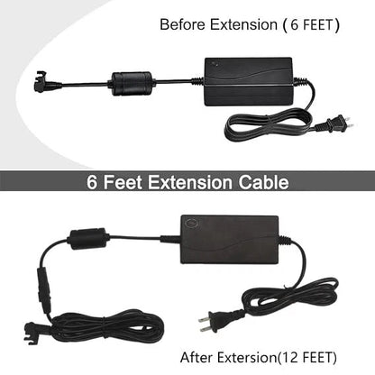 Universal Power Cord for Recliner Chair - 29V 2A Supply, Black
