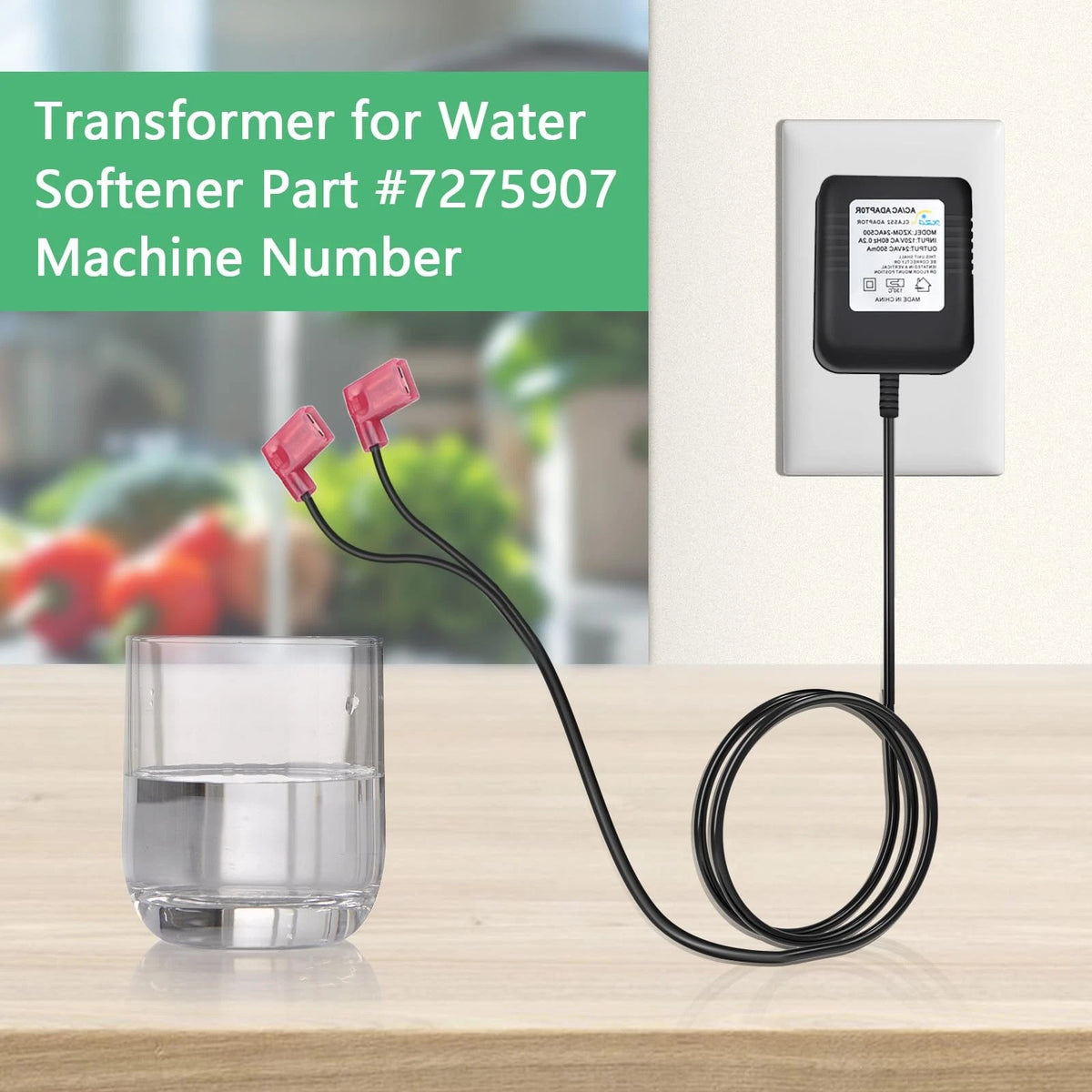 24 Volt AC Water Softener Power Supply for Whirlpool Black
