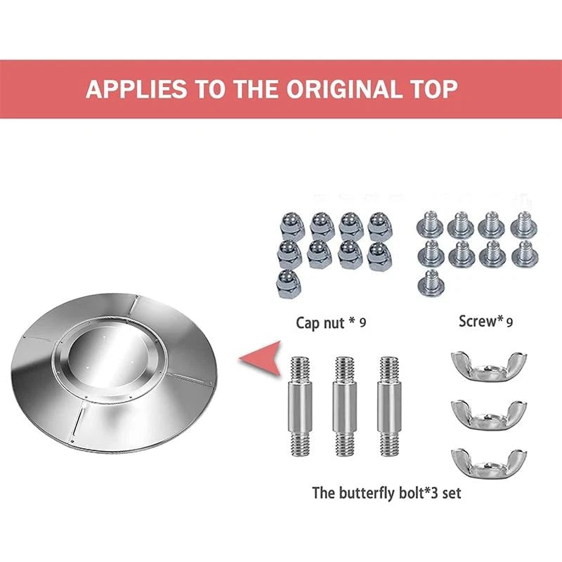 Outdoor Heaters for Patio Heater Replacement Bolt & Nut Set, Silver