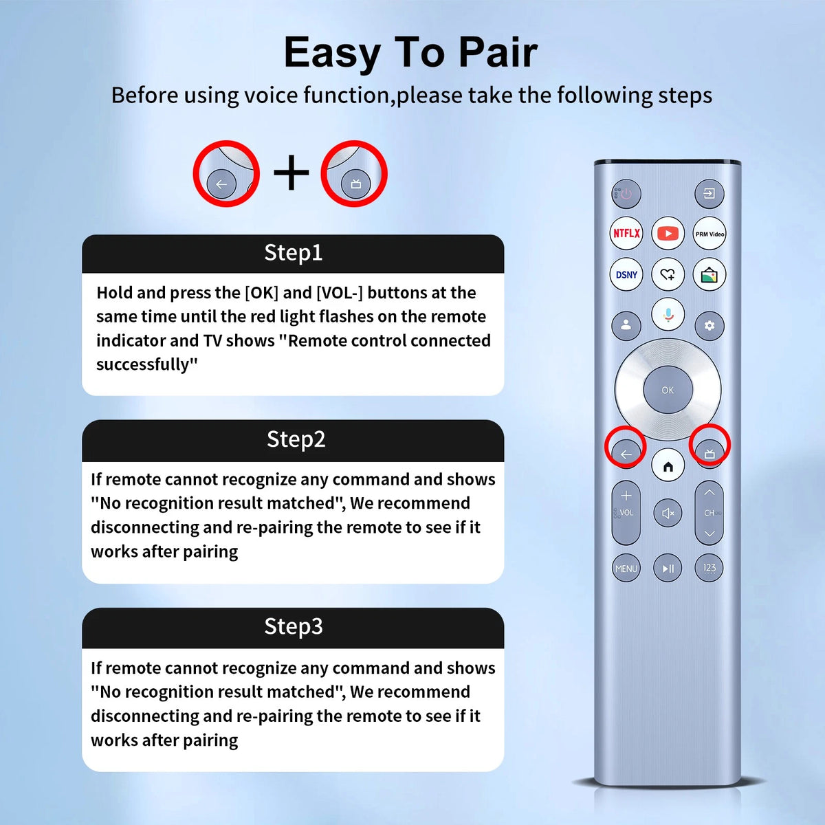 ERF6G80H Voice Remote Control For Hisense CanvasTV 4K QLED TV 65S7N