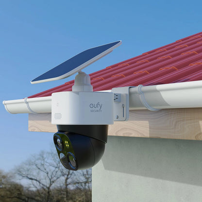 Lyeiaa Outdoor Gutter Mount Bracket for Eufy 317.23 cubic centimeters, White