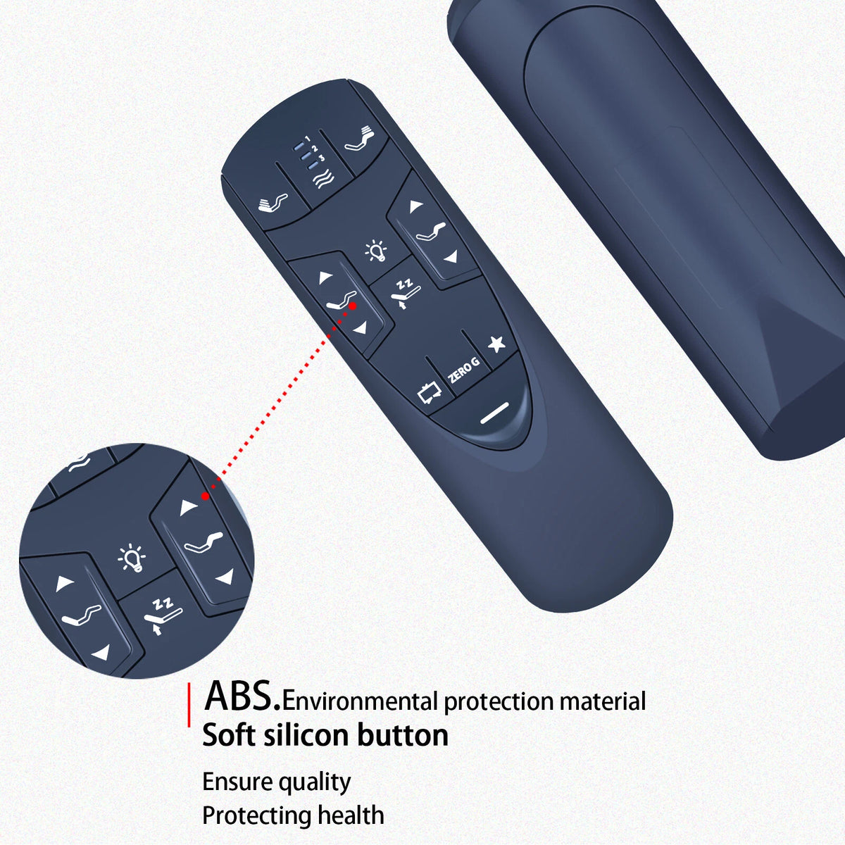 For Tempurpedic Ergo EXTEND Remote Control RF502A JLDK.33.01.37