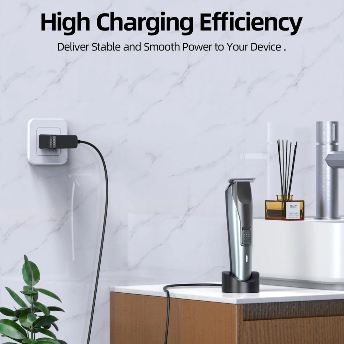 8V Charger For Philips Norelco HQ840 Multigroom Series 3000 MG3760 Hair Trimmer