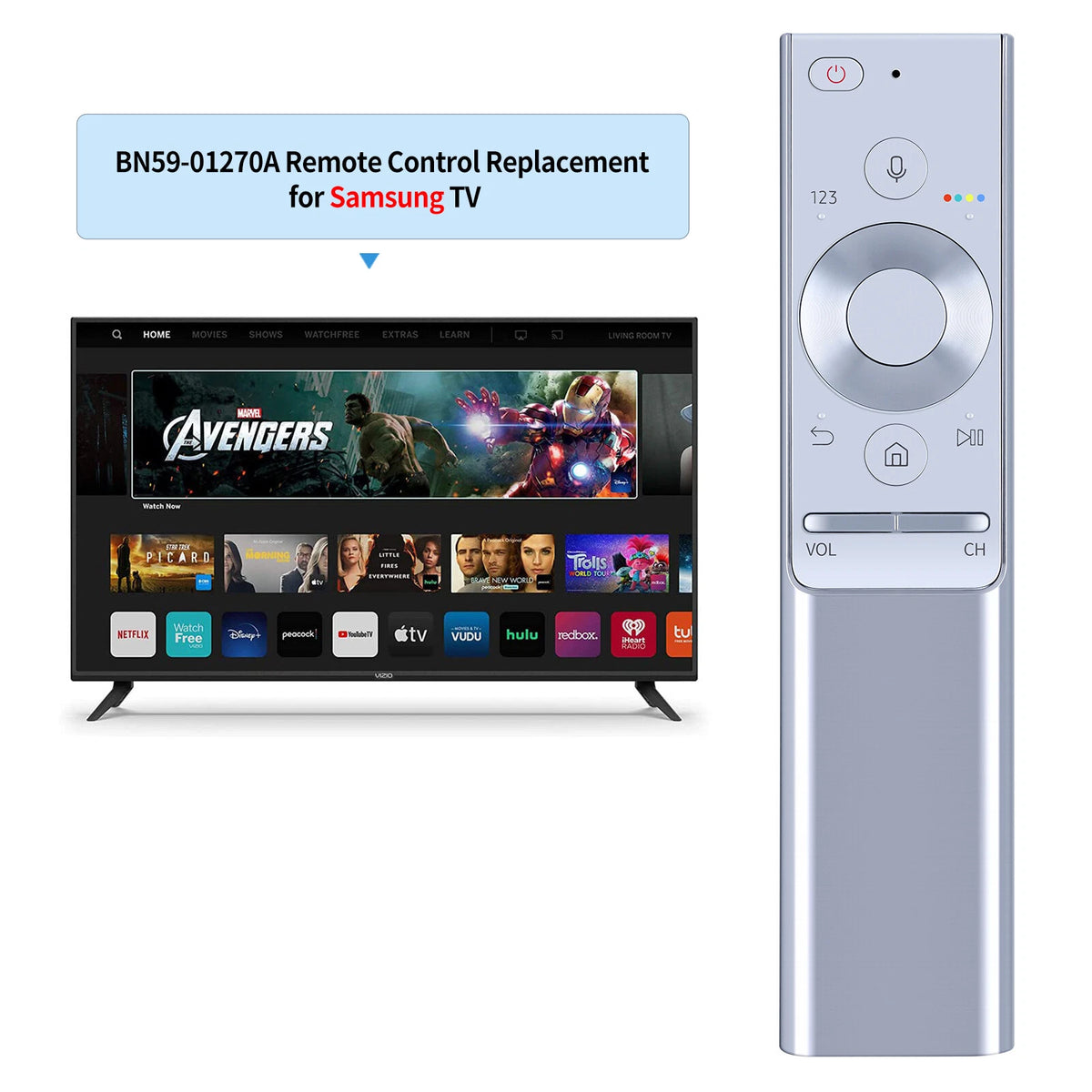 BN59-01270A For Samsung 4K QLED Voice Remote Control BN59-01265A Q7 Q8 Q9