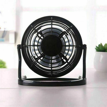 4 inch Portable USB Table Fan Mini USB Desk Fan Small Quiet Personal Cooler