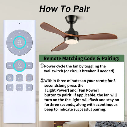 Remote Control For Dreo Smart Ceiling Fan with Lights CLF521S CLF513S and More