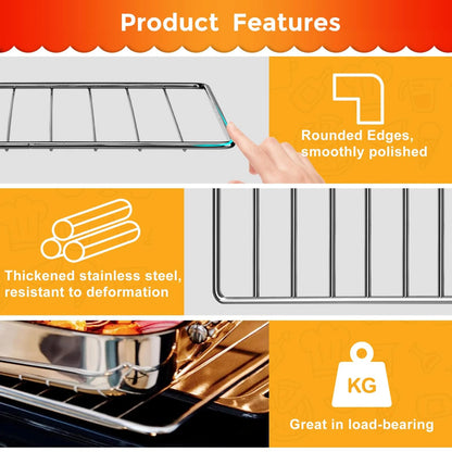 GXF Air Fryer Wire Rack for 12.4’’×10’’ For Emeril Lagasse Everyday360