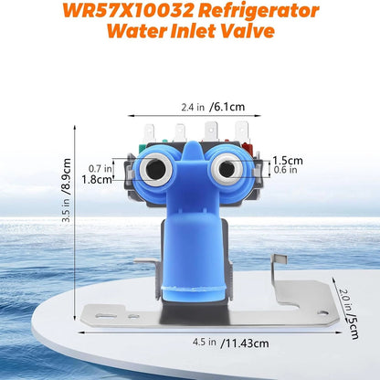 WR57X33326 1 x Water Inlet Valve Rust Resistance for Hotpoint Refrigerator