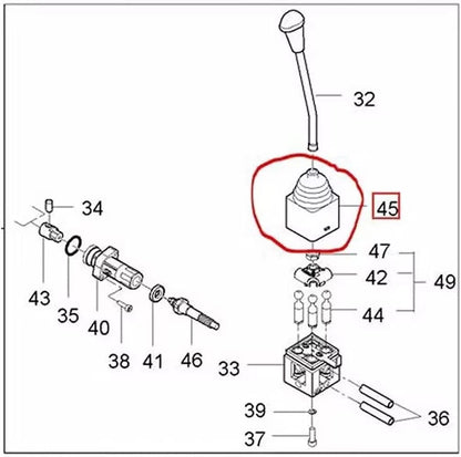 Exhilar Replace KIOTI 36001-0180 Loader Joystick Valve Handle Cover Boot...