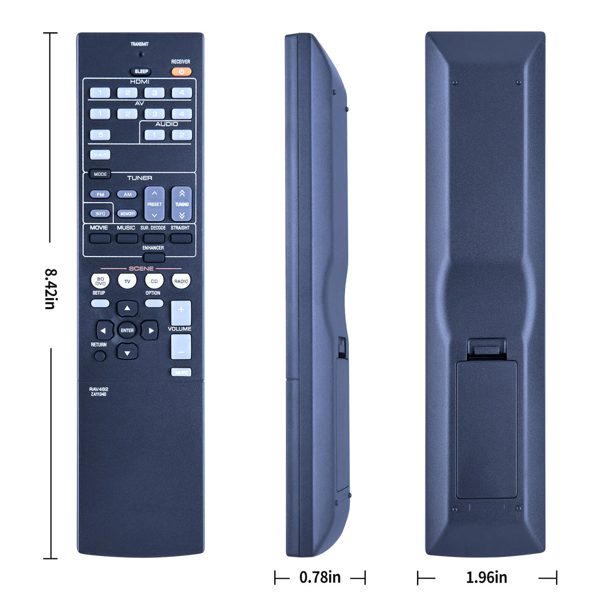 RAV462 ZA11340 Remote Control For Yamaha AV Receiver HTR-2866 HTR2866