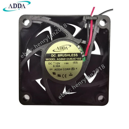 ADDA Fan AG06012UB257103 AD0612UB-A71GL 12VDC 0.32A 60*60*25MM Cooling Fan