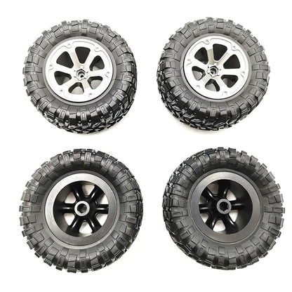 4x 73.8*32.4mm Rubber Wheel Tire Rim For WPL B16 B36 B-14 C14 1/16 RC Car Truck