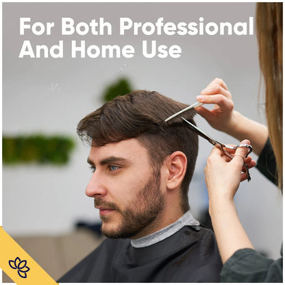 Equinox Professional Razor Edge Series Barber Hair Cutting 6.5 Inch, Silver
