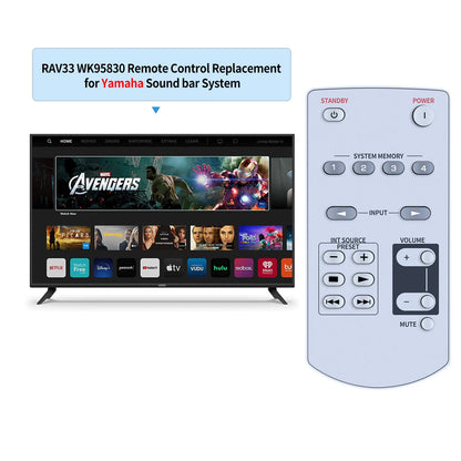 RAV33 WK95830 Remote Control For Yamaha AV Receiver RX-Z11 DSP-Z11 RXZ11 DSPZ11