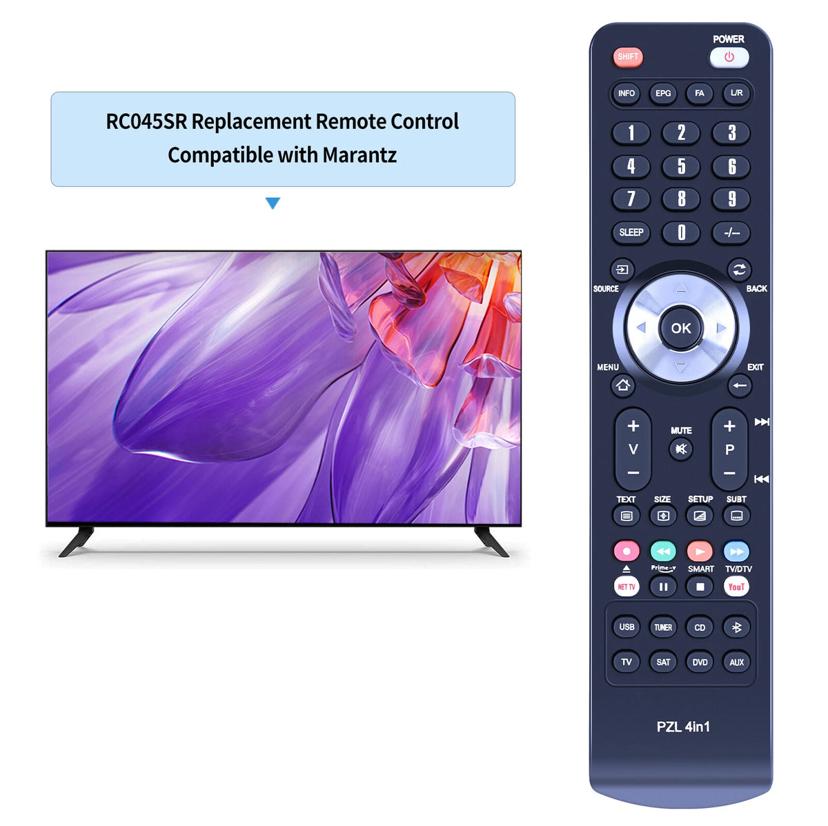 RC045SR Replace Remote Control For Marantz Audio Receiver SR8015