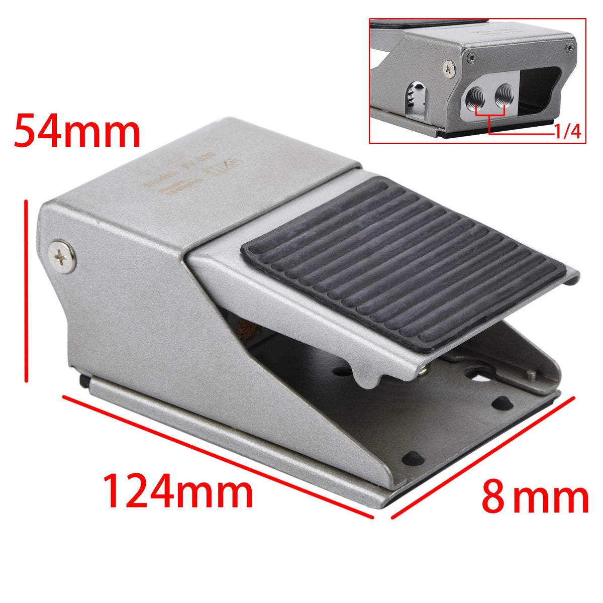 High Quality Air Pneumatic Foot Pedal Valve 3 Way 2 Position 1/4inch FV-320