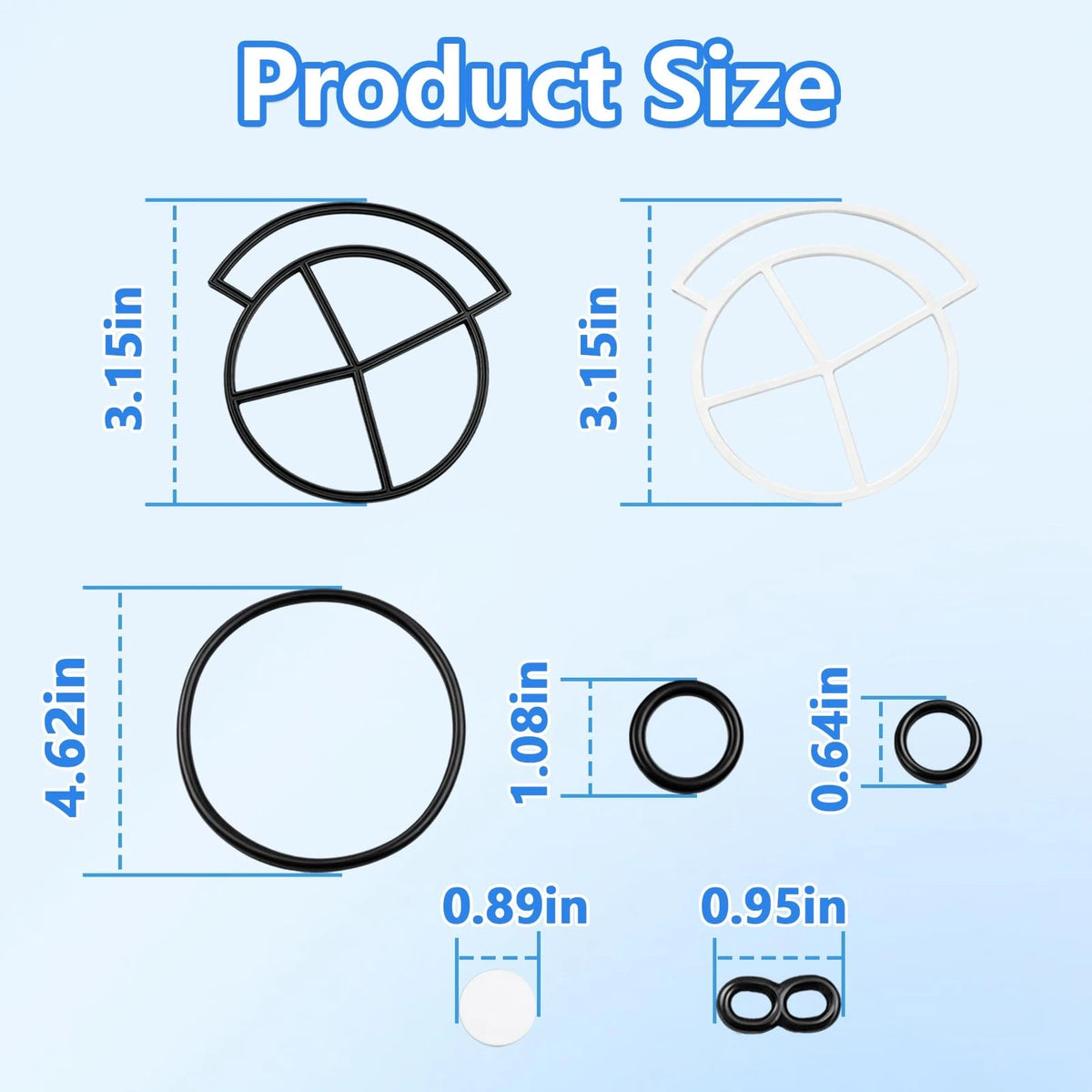 7185487 Water Softener Seal Kit Black