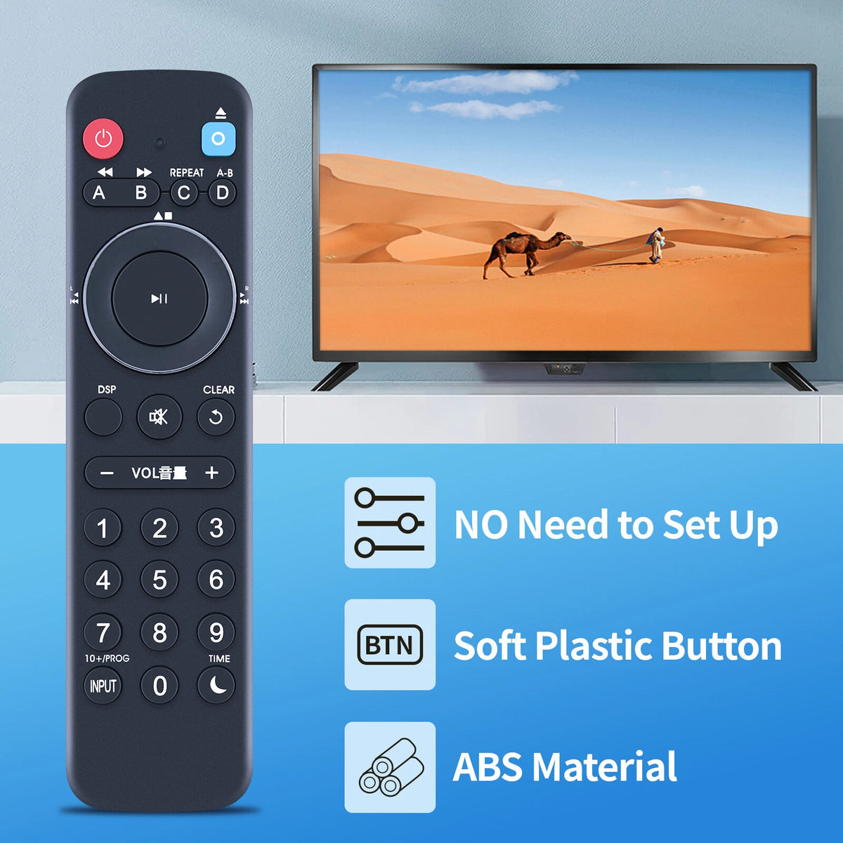 ZC89320 Replace Remote Control For Yamaha Micro Component System MCR-B142