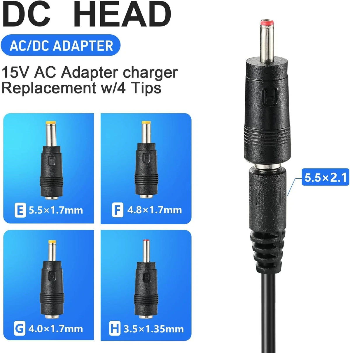 15V 1A Charger for Car Jump Starter Power Supply 1A~1.5A Peak 450A...